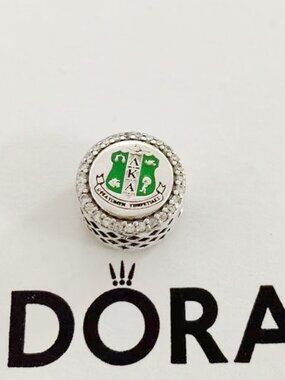Pandora AKA Charm Alpha Kappa Alpha Sorority Bead Charm